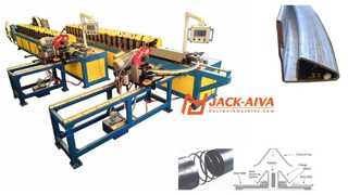 Spirale Rundkanalflansche Maschine, Rundkanalanschluss, Spiralmate Flansche, Ductmate Maschine