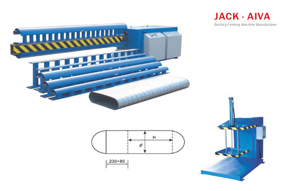 1500mm flaches ovales Rohr, das Maschinen-Wickelfalzrohr-Produktionsmaschine bildet