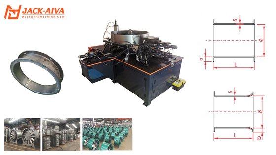 Automatische Hydraulik-Bläser-Krust-Flanzenherstellung für Achsventilatoren