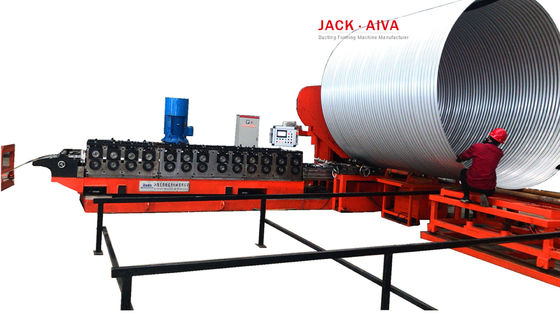 800mm 6000mm gewölbter Abzugskanal-gewundene Rohr-Maschine